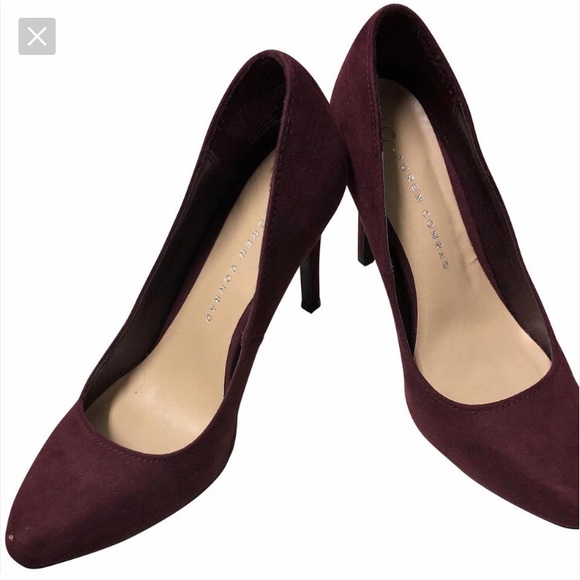 LC Lauren Conrad Shoes - NWOT- LC Burgundy heels